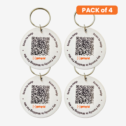 Pet Smart QR Tag (Pack of 4)