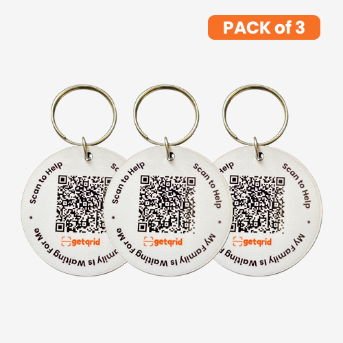 Pet Smart QR Tag (Pack of 3)